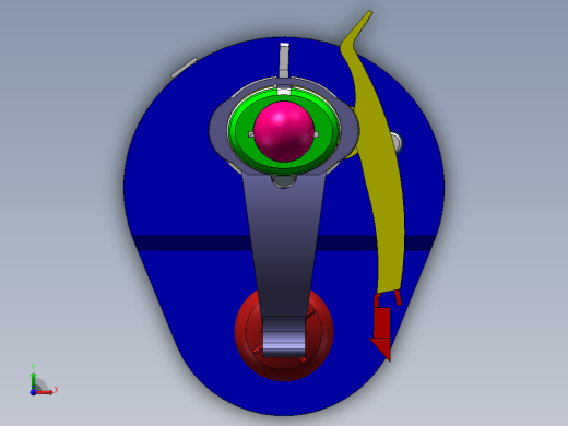 单工位水果切削机设计三维SW模型前视缩略图