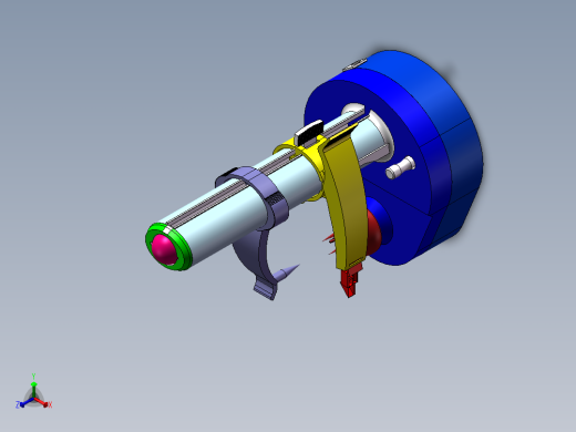 单工位水果切削机设计三维SW模型正等轴测缩略图