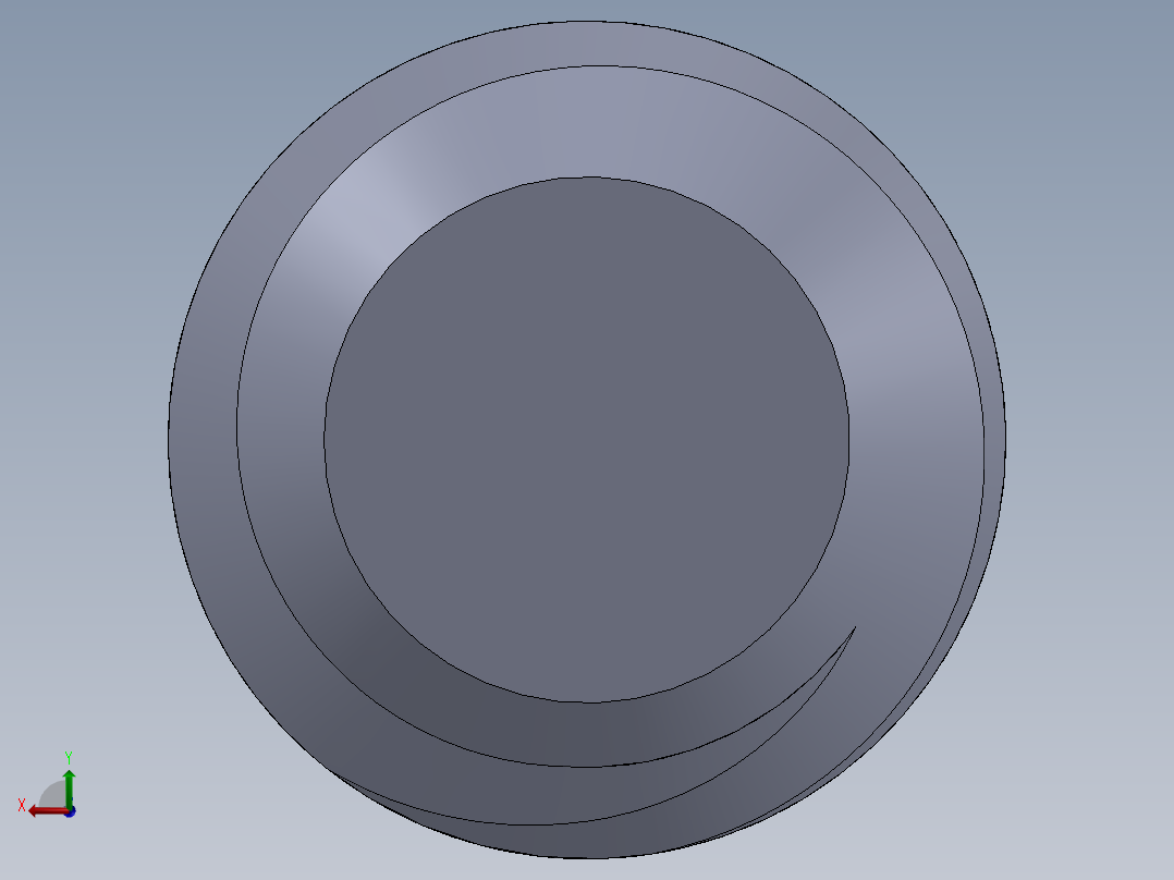 UNC 平头紧定螺钉-UNC SET SCREW 0.3125 x0.500.SLDPRT后视图