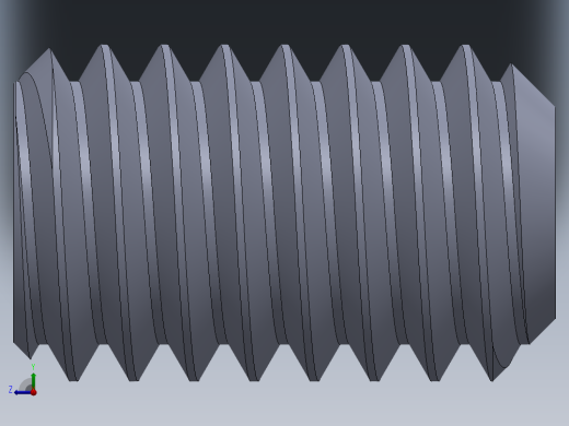 UNC 平头紧定螺钉-UNC SET SCREW 0.3125 x0.500.SLDPRT右视缩略图