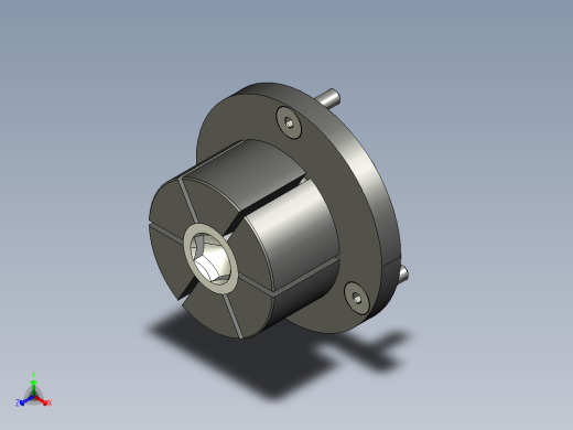 中心夾持座2334(B)-3D多系列多零件图纸模型