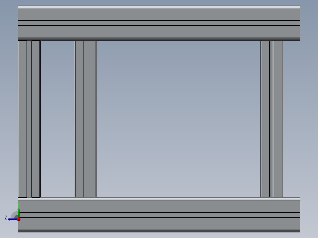 铝合金架右视图