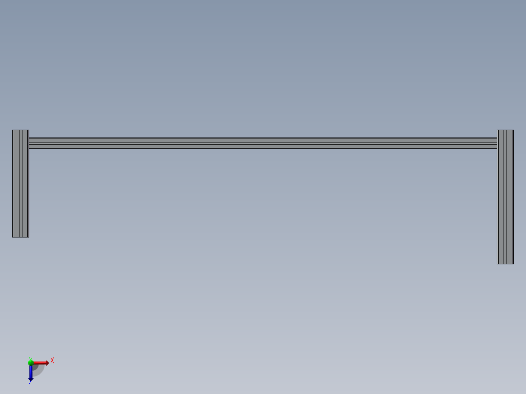 铝合金架俯视图