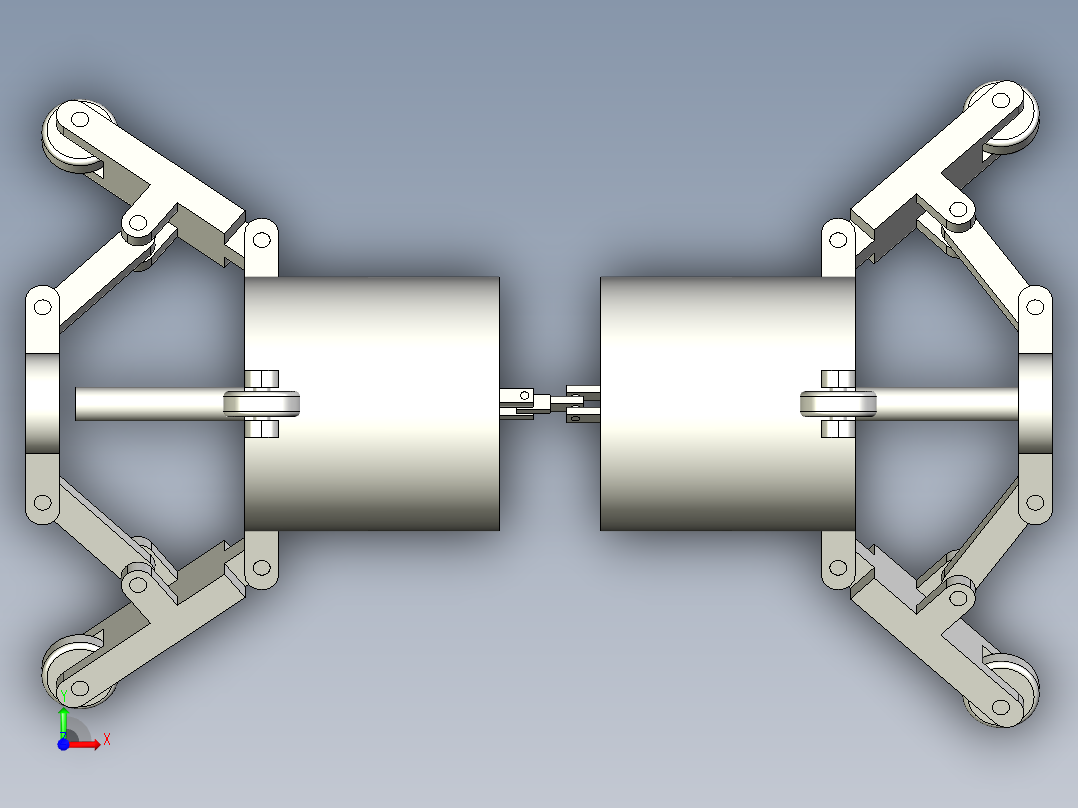 一种管道检测机器人系统设计前视图