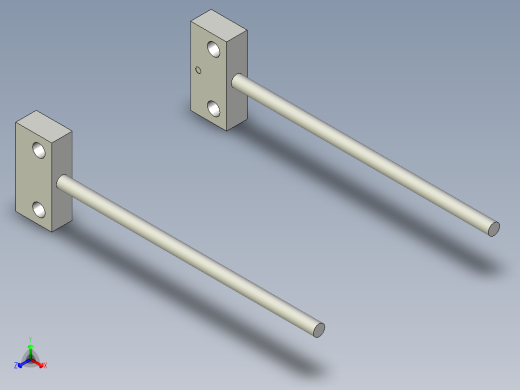 支架光纤_对射型FT-W13正等轴测缩略图