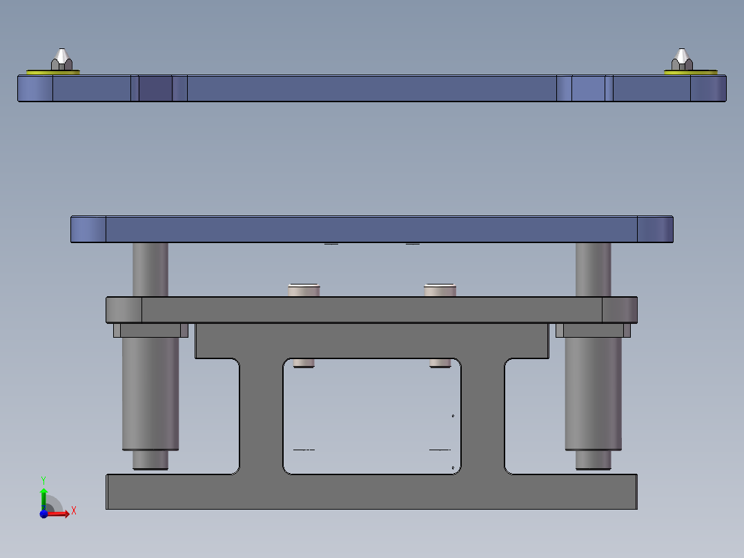 顶升机构模组前视图