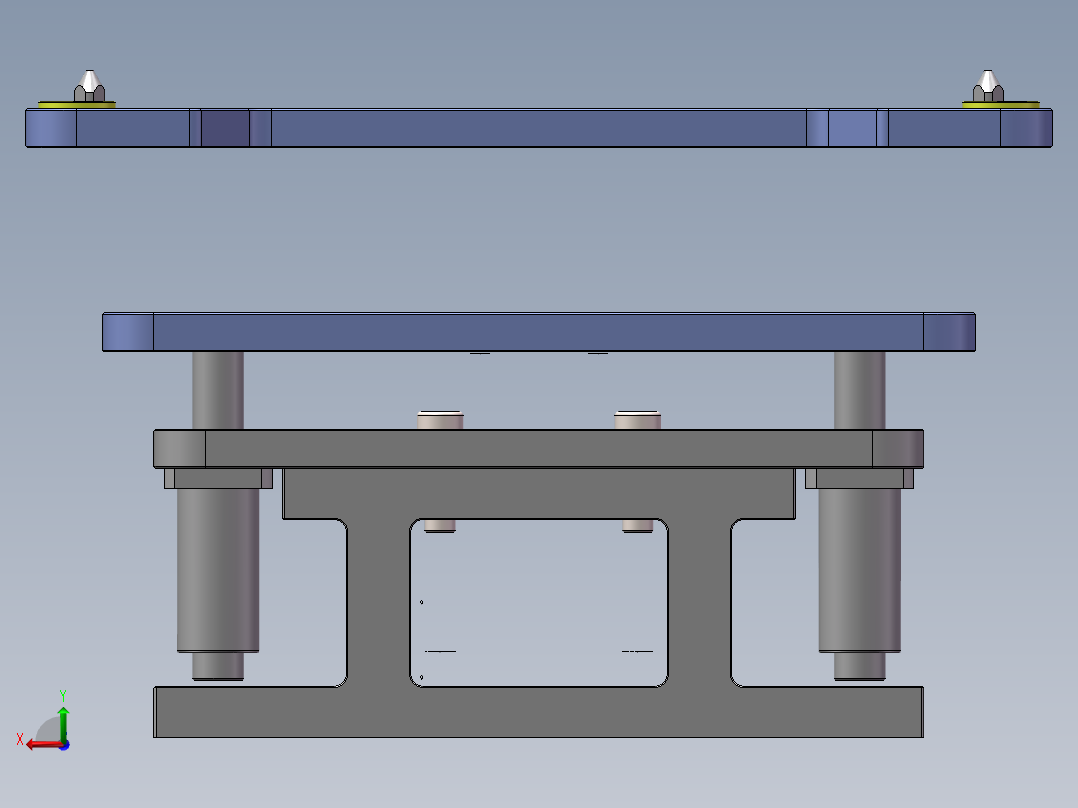 顶升机构模组后视图