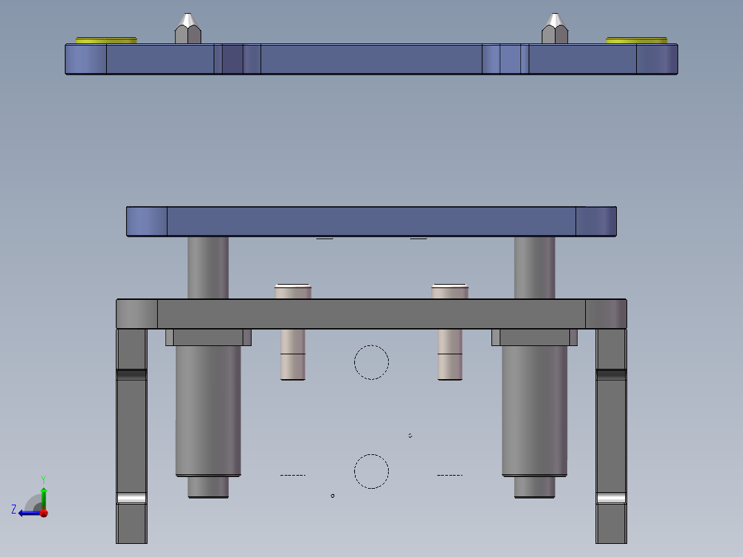 顶升机构模组右视图