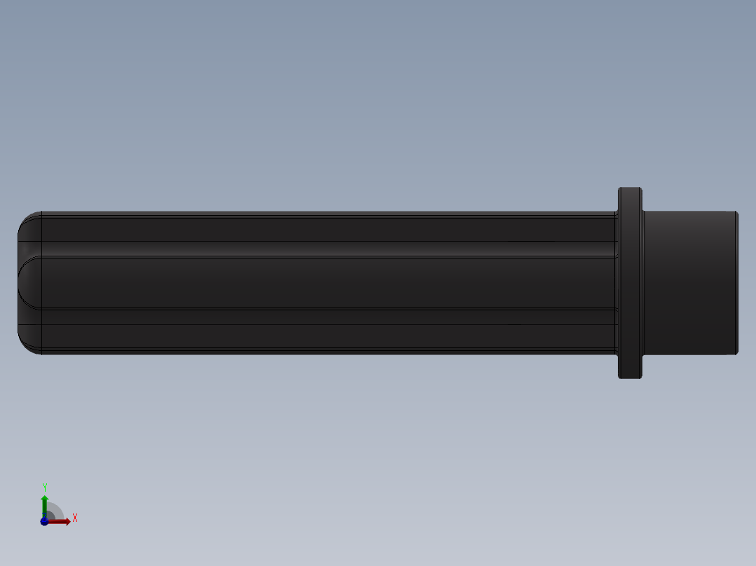 乐高机械组车桥-6587 DkStone Technic Axle 3 with Stud前视图