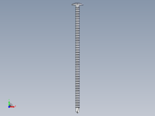 紧固件-IGES Drill-Tip Saucer Screw-03前视缩略图