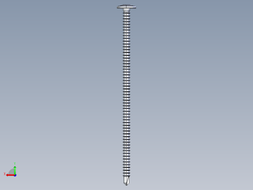 紧固件-IGES Drill-Tip Saucer Screw-03后视缩略图