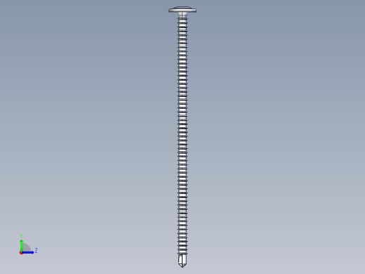 紧固件-IGES Drill-Tip Saucer Screw-03左视缩略图