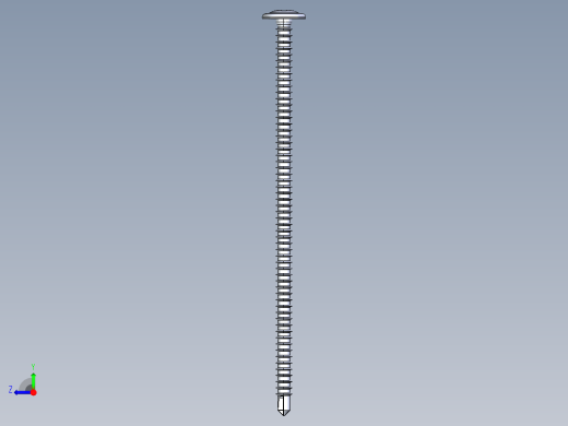 紧固件-IGES Drill-Tip Saucer Screw-03右视缩略图