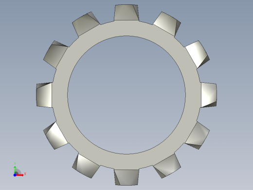 垫圈 外牙锁 公制-EXTERNAL TOOTH LOCK WASHER for M16 SCREW.STEP前视缩略图