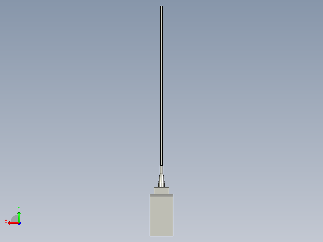 基恩士FU-15_kc图纸模型后视图