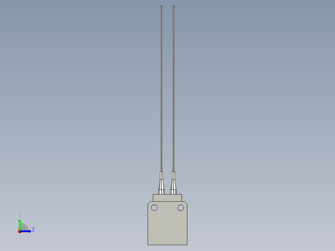 基恩士FU-15_kc图纸模型左视图