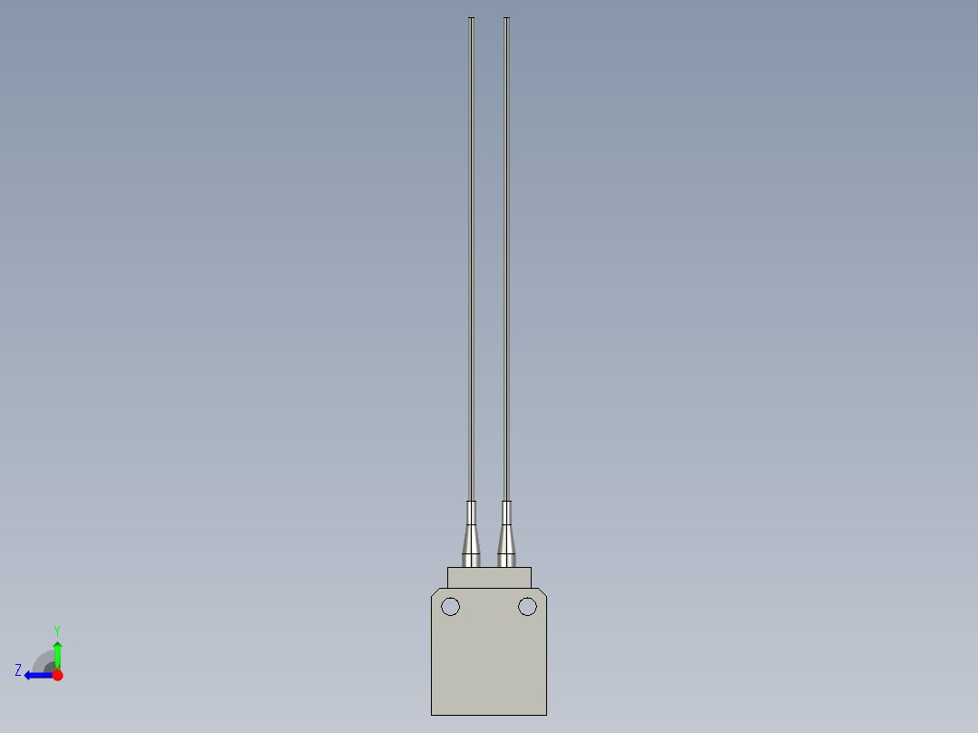 基恩士FU-15_kc图纸模型右视图