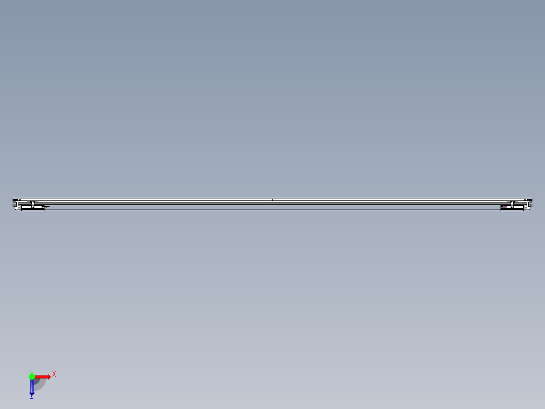 威洛博VL系列直线电机模组-2VL17E2-S3200俯视图
