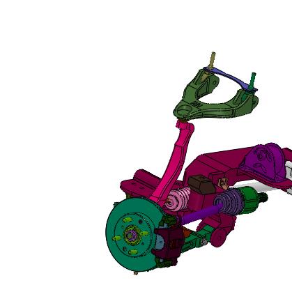 紧凑型轿车独立悬架系统