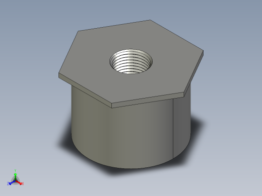 船舶管路系统SeaCor_ReducerBushing_FPTxSPIG_37J138247_2in x 0.5in正等轴测缩略图