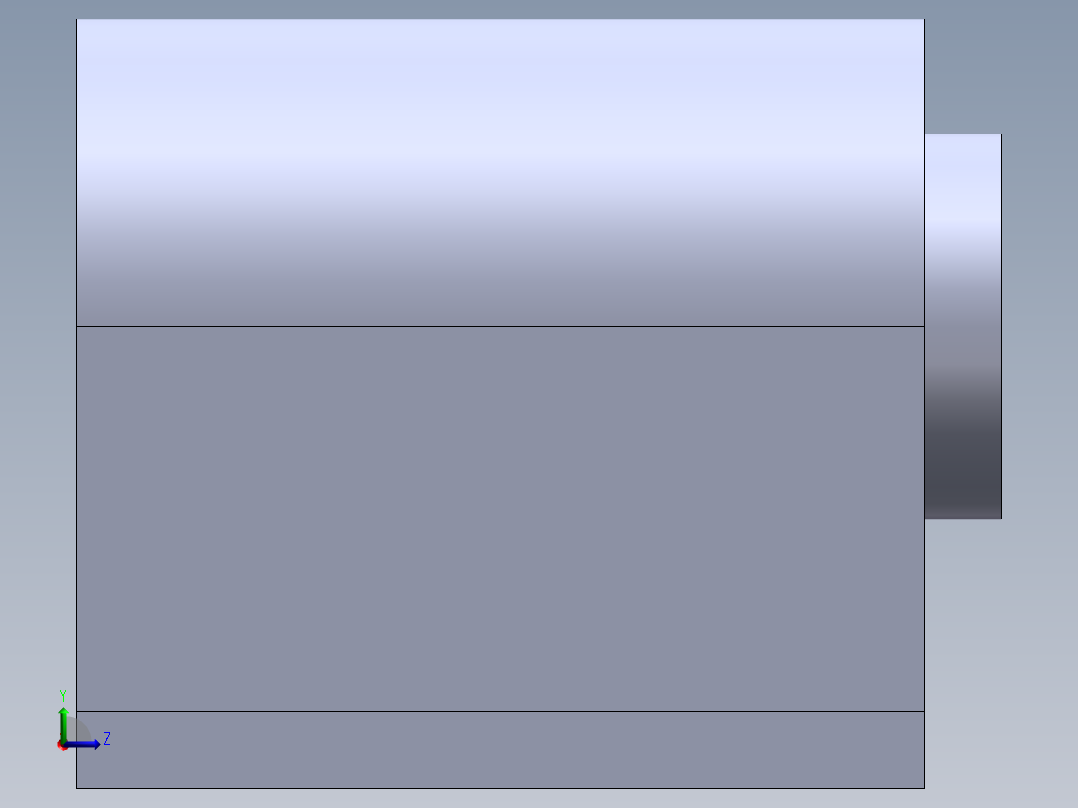 S1 直线弹簧轴承座左视图