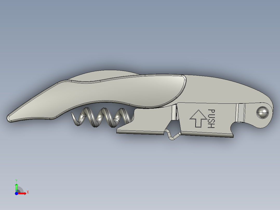 螺旋开瓶器20前视图