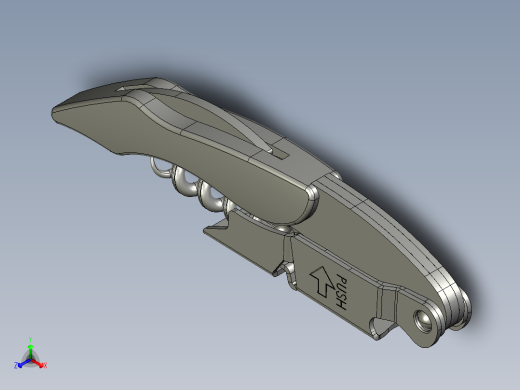 螺旋开瓶器20正等轴测缩略图