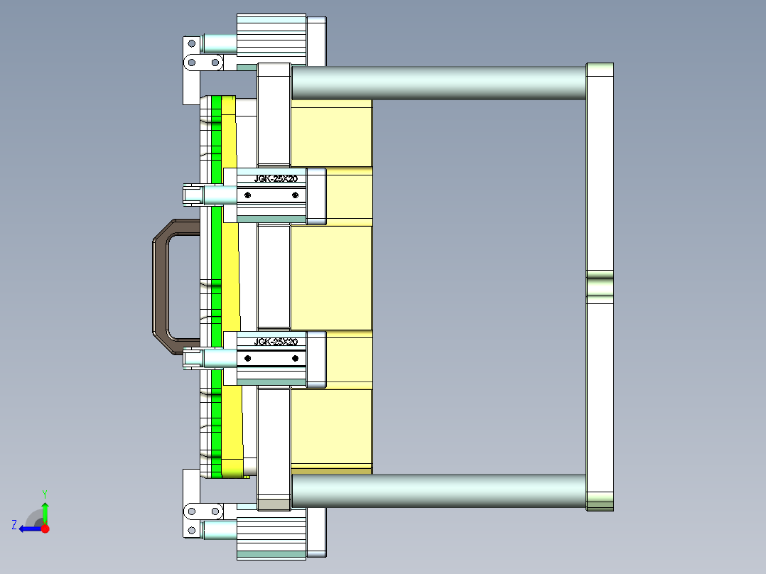 AAPB0-TRIM-笔记本CNC工装夹具三维模型CNC4右视图