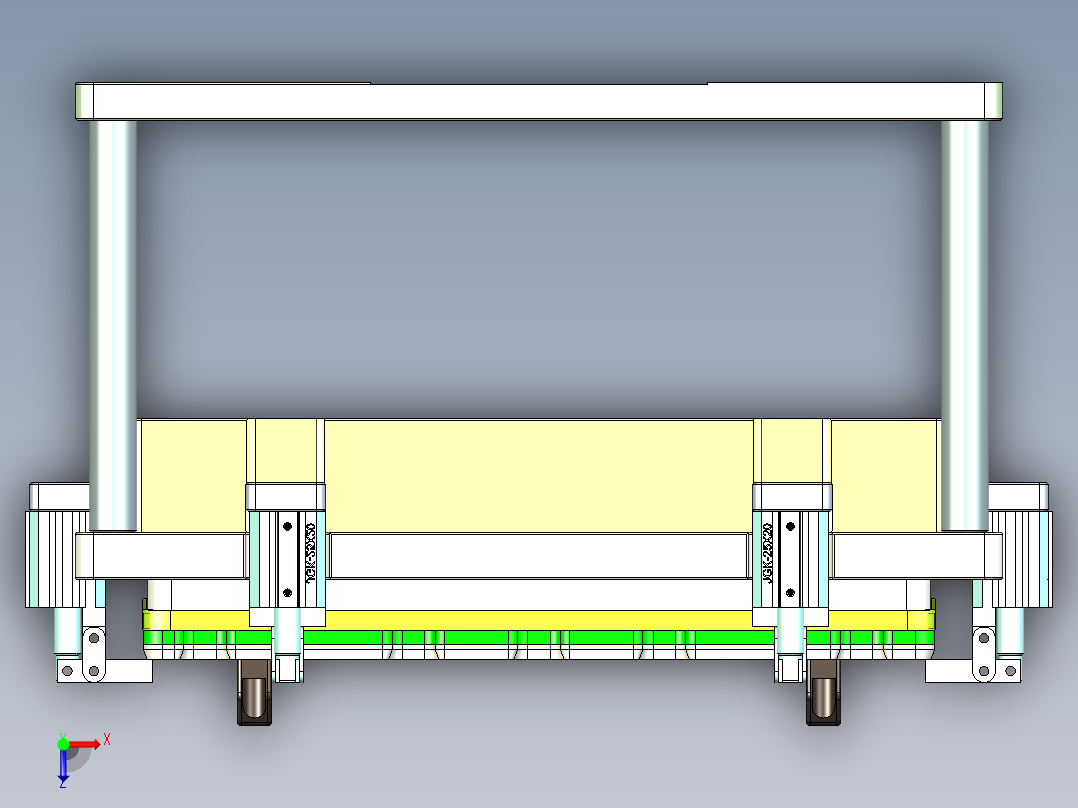 AAPB0-TRIM-笔记本CNC工装夹具三维模型CNC4俯视图