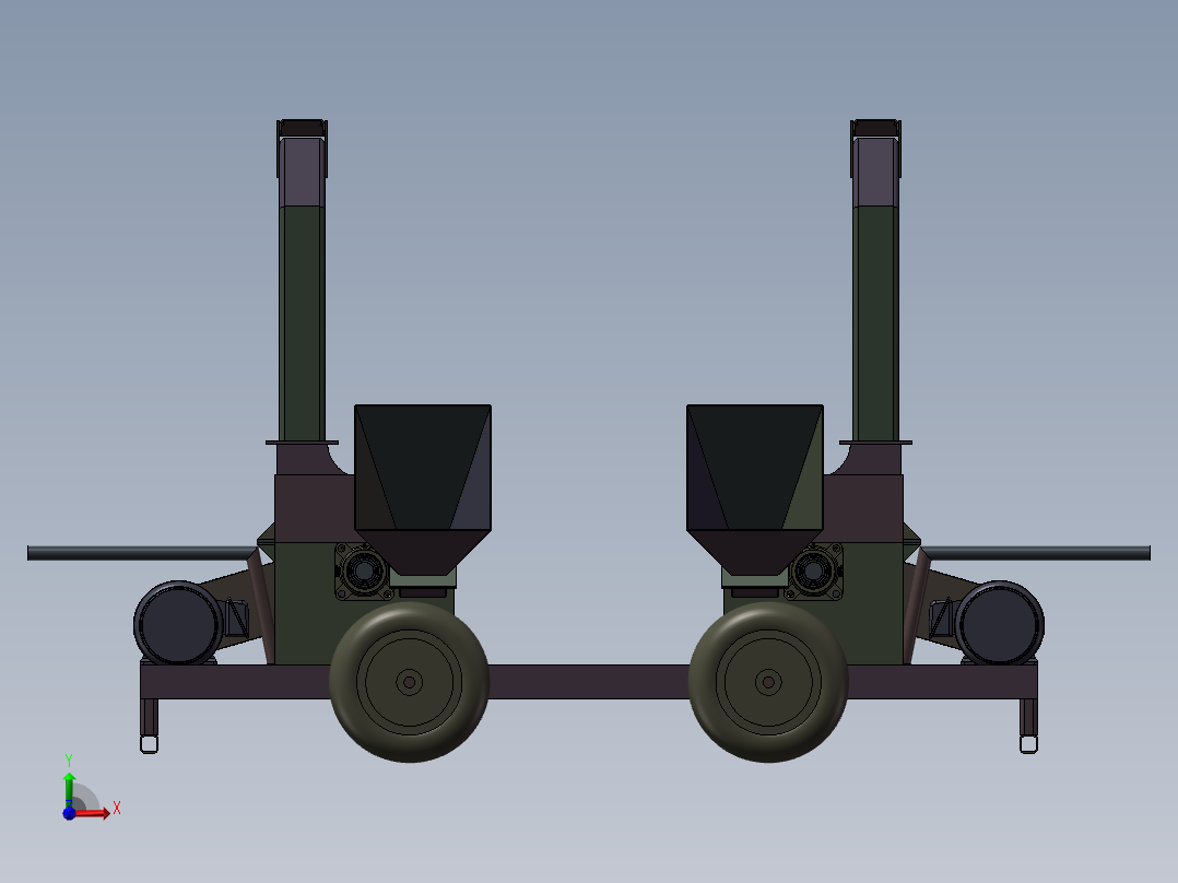 木材削木机sw17前视图