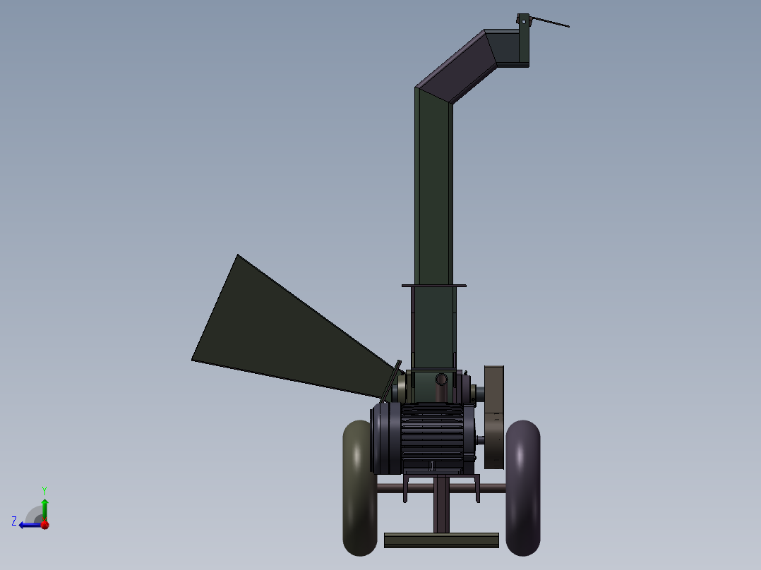 木材削木机sw17右视图