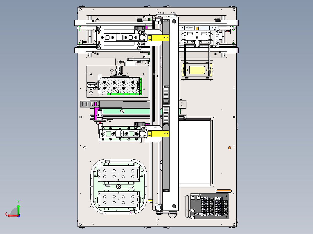 锂电池在线式自动贴膜机sw18后视图
