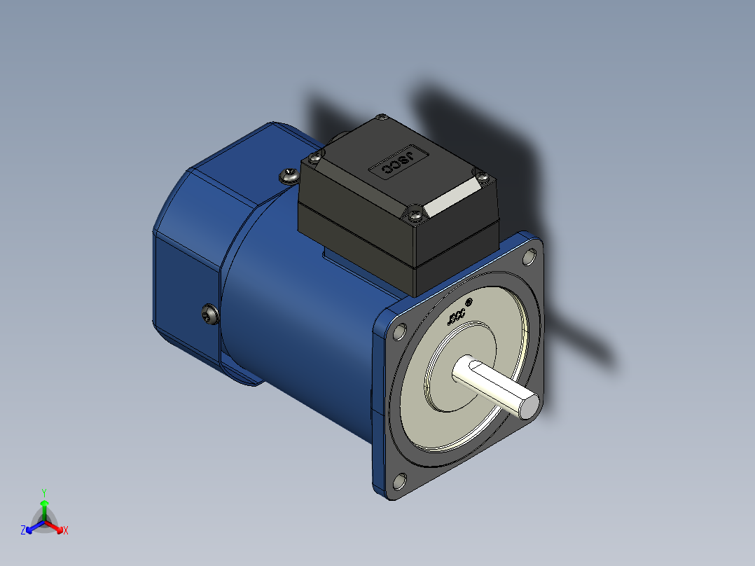 YT系列调速电机-60yt04正等轴测图