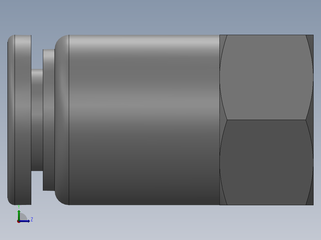 气动元件APCF6_M5左视图