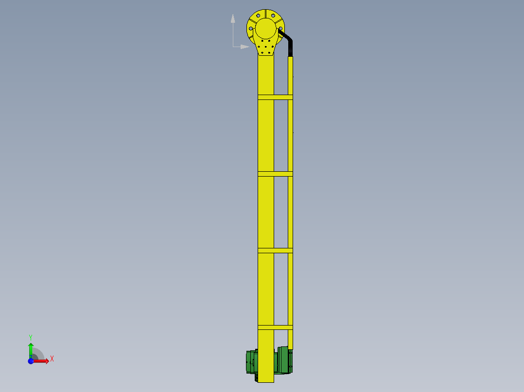 悬臂起重机结构设计前视图