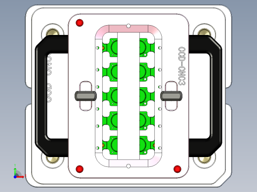 摄像头保持架单独下料工装模型前视缩略图