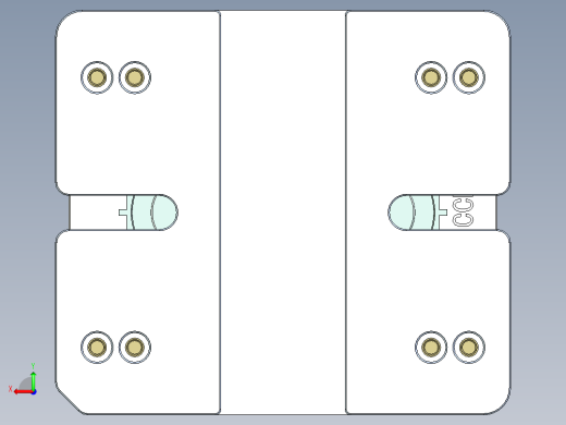摄像头保持架单独下料工装模型后视缩略图