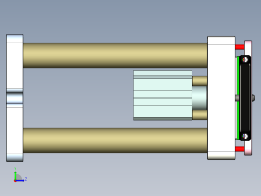 摄像头保持架单独下料工装模型左视缩略图