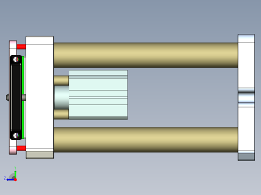 摄像头保持架单独下料工装模型右视缩略图