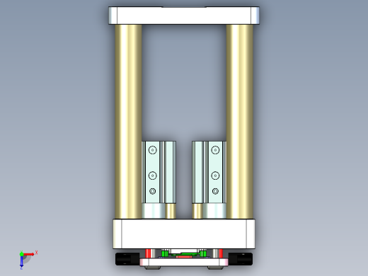 摄像头保持架单独下料工装模型俯视缩略图