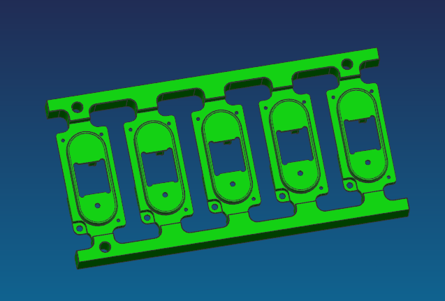 摄像头保持架单独下料工装模型