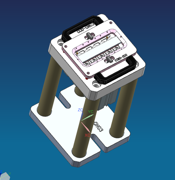 摄像头保持架单独下料工装模型