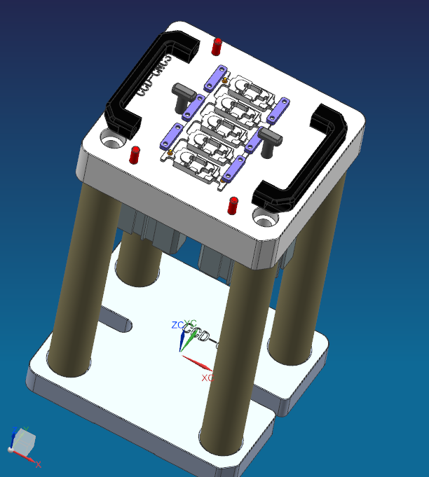 摄像头保持架单独下料工装模型