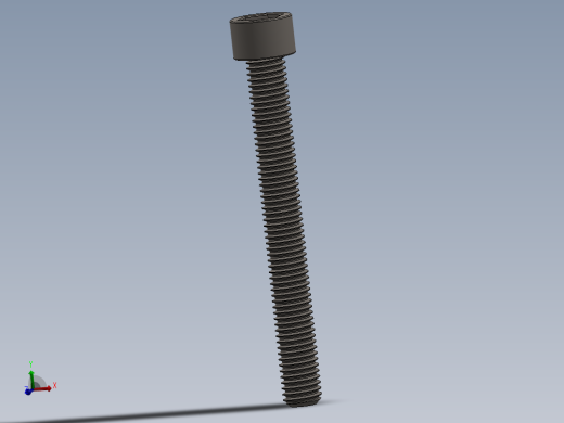 Screw_DIN_912_M10x90F_A2.SLDPRT公制内六角螺钉