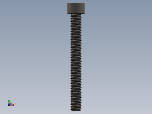 Screw_DIN_912_M10x90F_A2.SLDPRT公制内六角螺钉前视缩略图