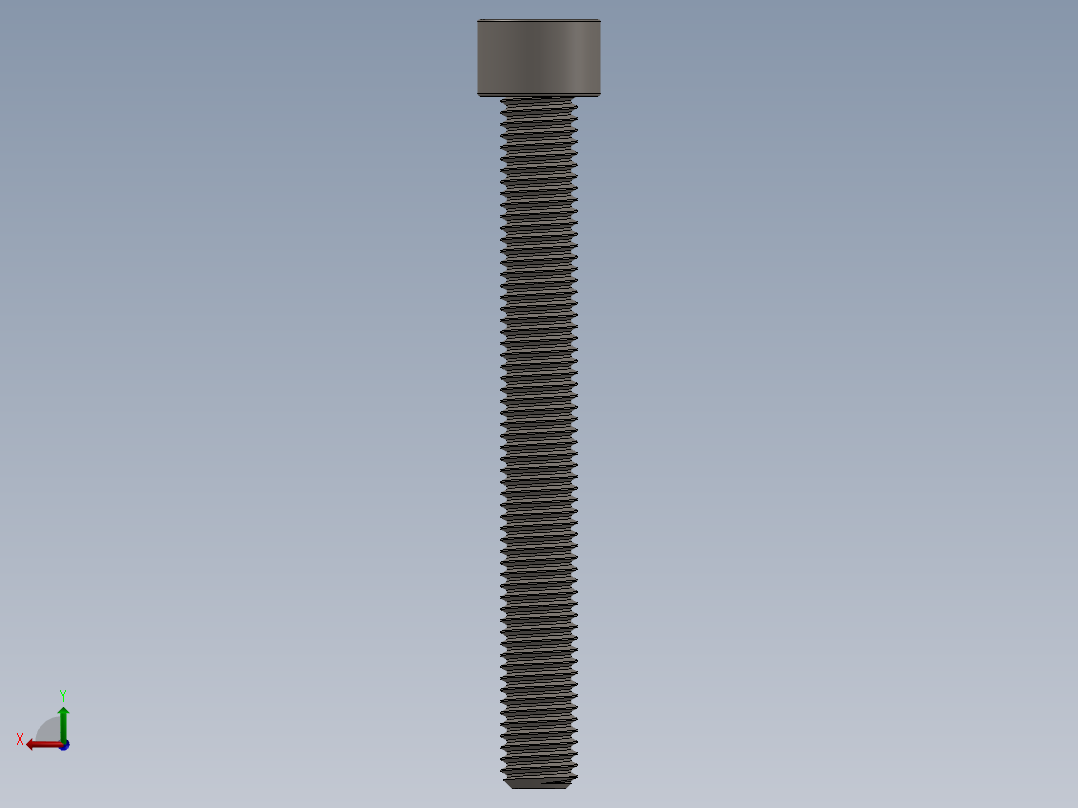 Screw_DIN_912_M10x90F_A2.SLDPRT公制内六角螺钉后视图
