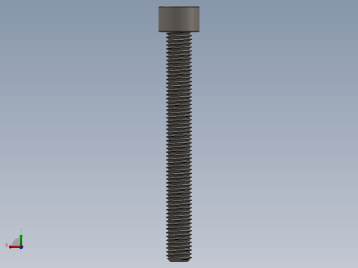 Screw_DIN_912_M10x90F_A2.SLDPRT公制内六角螺钉后视缩略图