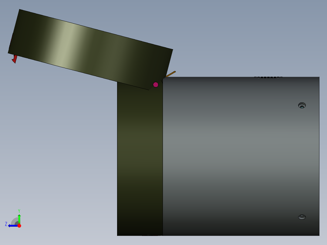磁悬浮音乐盒可升降系统图纸右视图