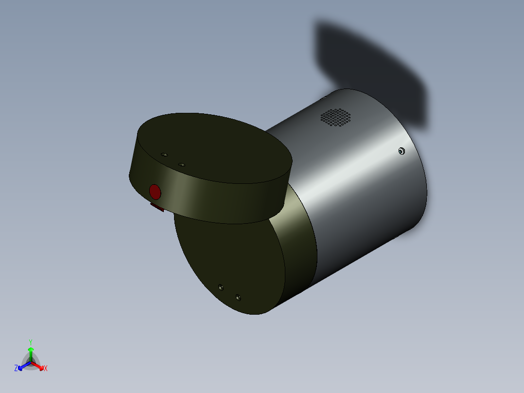 磁悬浮音乐盒可升降系统图纸正等轴测图
