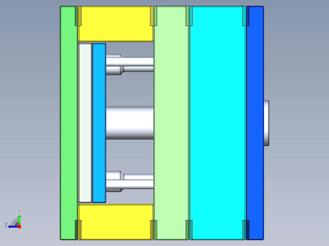 注塑模具、模具(99)右视图